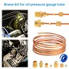 72 Inch Oil Pressure Line Gauge Kit Copper Set of Copper Tube and Threaded Parts