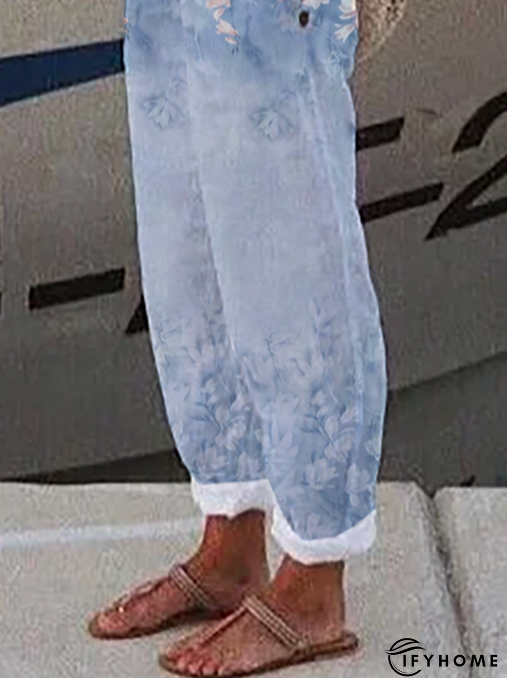 Fashion Loosen Casual Bamboo Floral Pants | IFYHOME