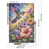 Flowers and Birds Full DIY 5D Round Drill Diamond Art Kits Large Size 40*60cm Diamond Dots Paintings Picture Arts Craft Diamond Crystal Rhinestones Painting Kits for Adults/Beginners Gift Home Decor