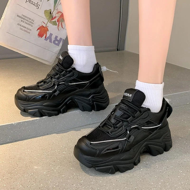 Brand Design Trendy White Women Dad Shoes Summer Chunky Sneakers Platform Casual Shoes Fashion Women's Sneakers Classic Trainers