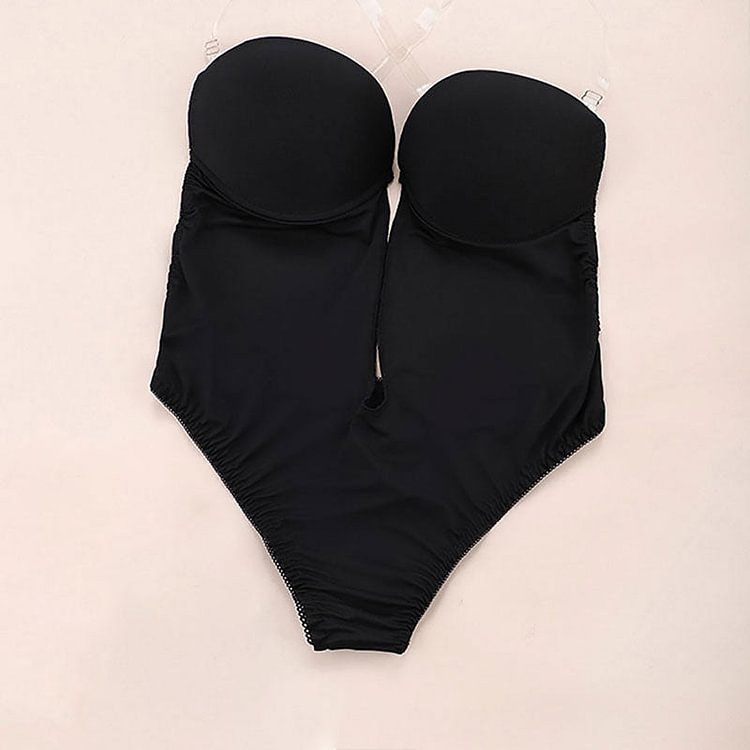 Sexy Lingerie Invisible Bra Slimming Body Shaper Plunge Bras Strap Brassiere Lingerie Women Seamless Underwear Bodysuit