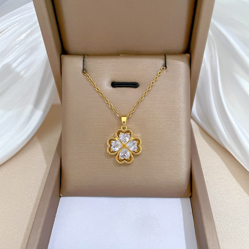 Moon Geometric Stainless Steel Stainless Steel Necklaces