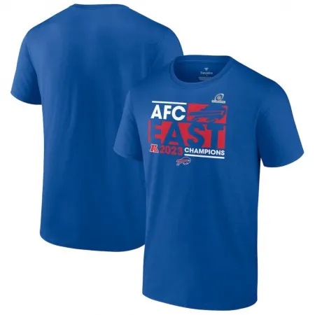 Men's Buffalo Bills Royal 2023 AFC East Division Champions Conquer T-Shirt