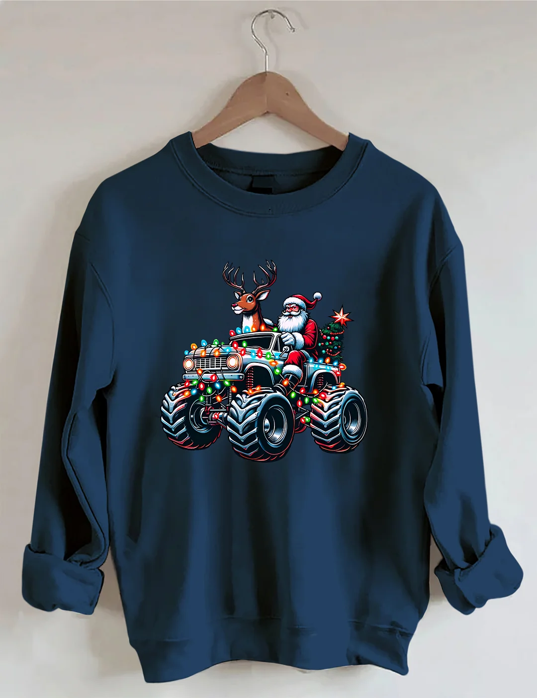 Monster Truck Christmas Sweatshirt