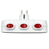 3 Horizontal Socket Power Adapter Power Converter Socket for Living Room Bedroom