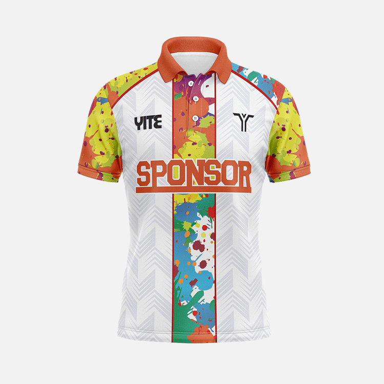 YITE | LP24-003-Orange And White Polo Shirts Uniform