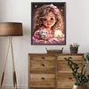 Diamond Painting -DIY Round Drill Sweet Girl(40x50cm)