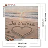 Diamond Painting-DIY Full Round Drill Love Saying(40*40 CM)