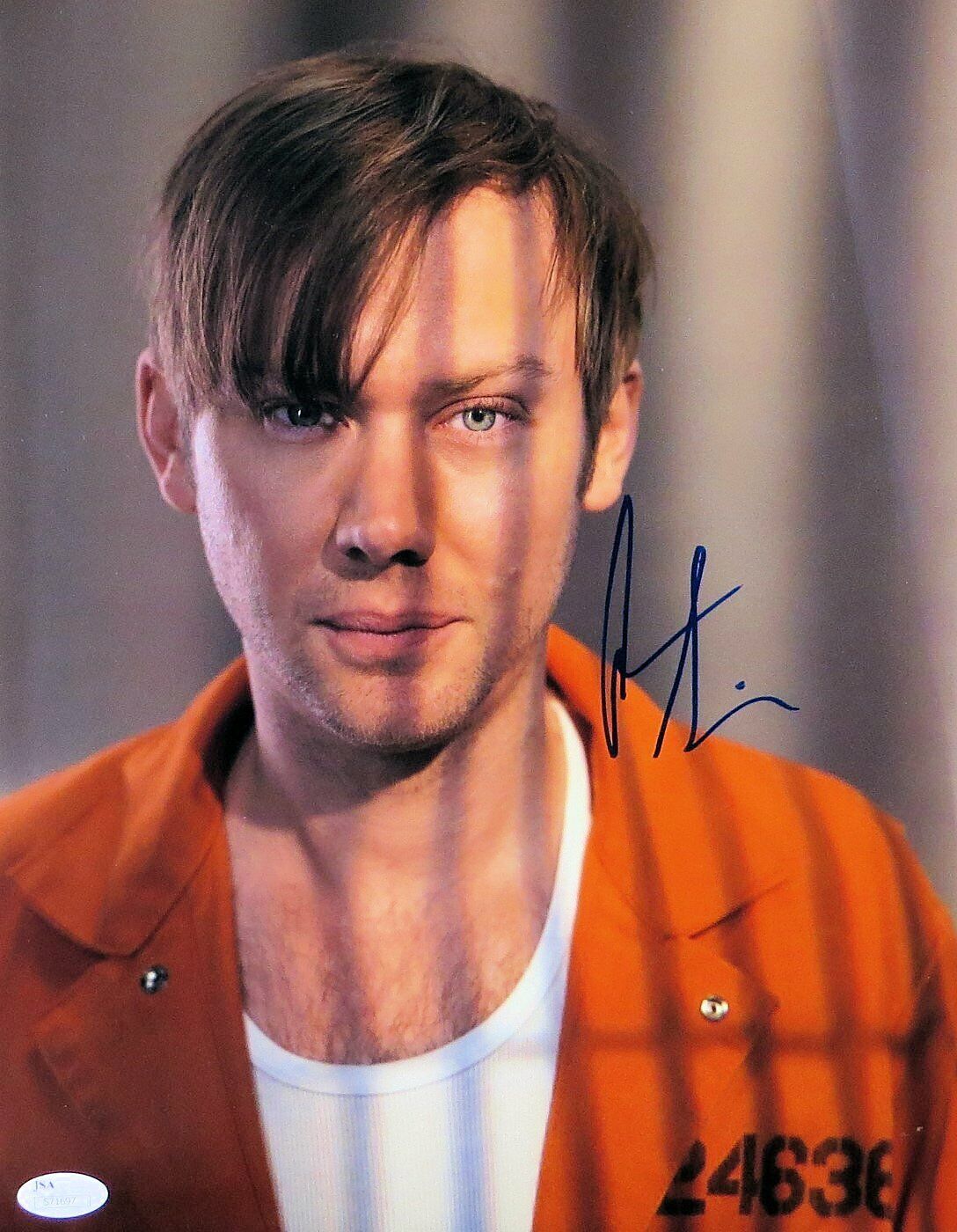 Jimmi Simpson Signed Autographed 11X14 Photo Poster painting Breakout Kings Creased JSA S71697