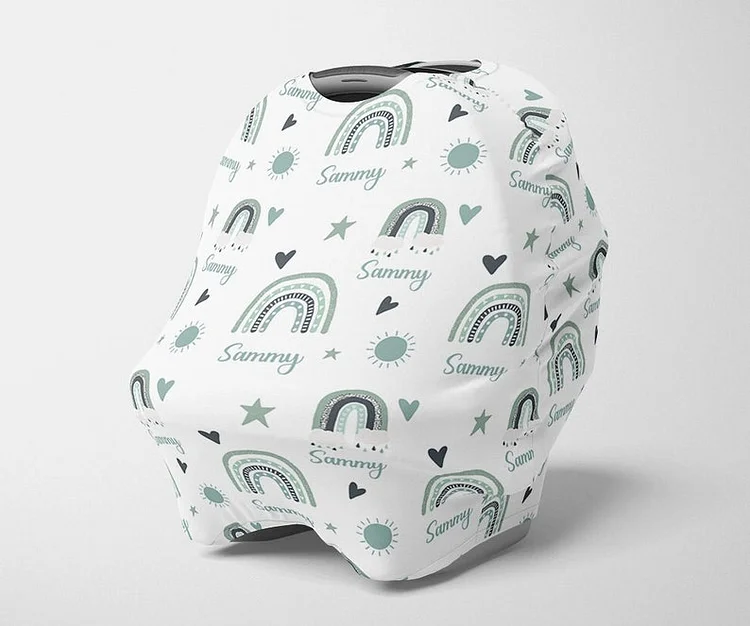 Personalized Baby Car Seat Canopy| Canopyl08