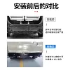 适用于08-15款埃尔法20系防撞梁港版ALPHARD后杠撞杆锰钢材质1件套