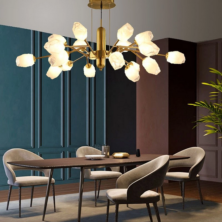 18-Headed Chandelier With Glass Living room lighting modern lamps and lanterns Vjlight
