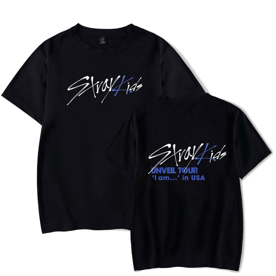 Stray Kids UNVEIL TOUR double-sided printing T-Shirt