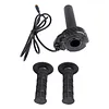 3Pin Electric Bike Throttle Handlebar with Grips Cover Ebike Throttle Grip Cable Kit 12V-72V Electric Bike Throttle Grip for Lectric XP4 Macfox X1 HappyRun Freego