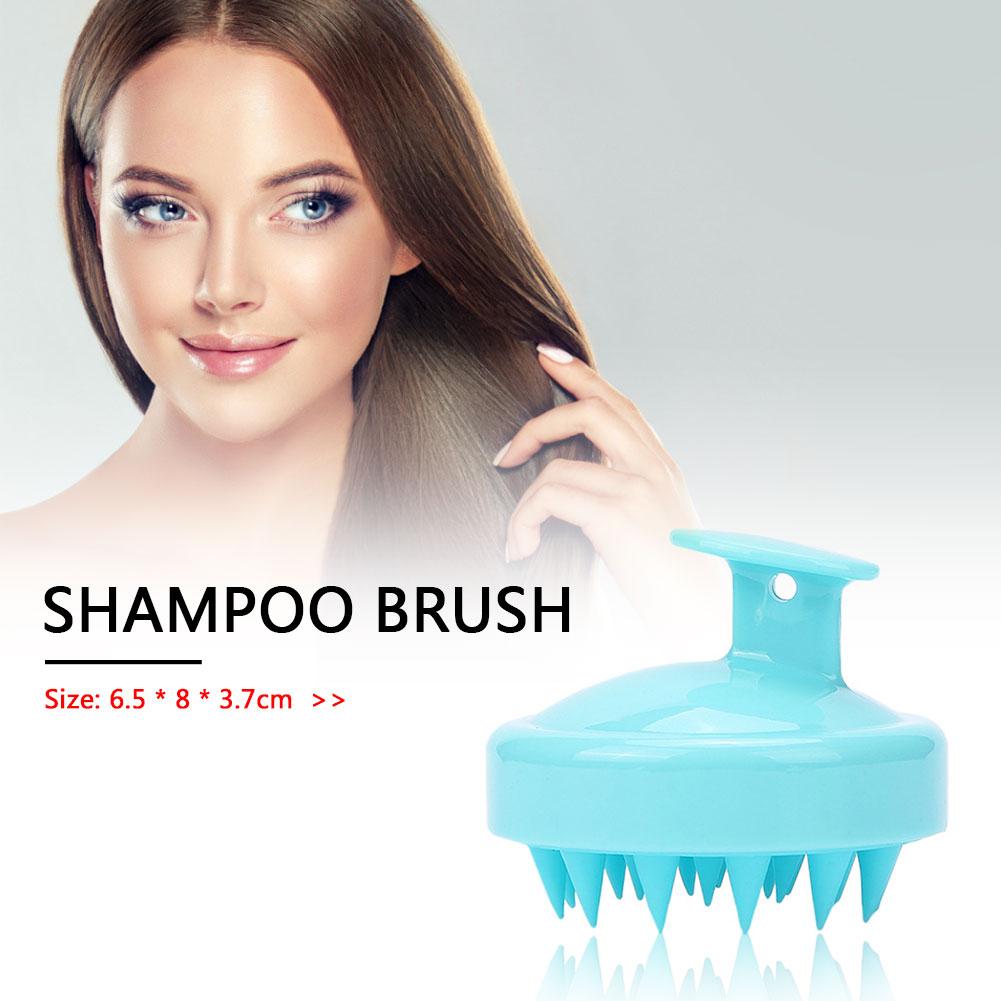 

Silicone Shampoo Brush Head Body Scalp Massage Home Bath Spa Clean Brush, 501 Original