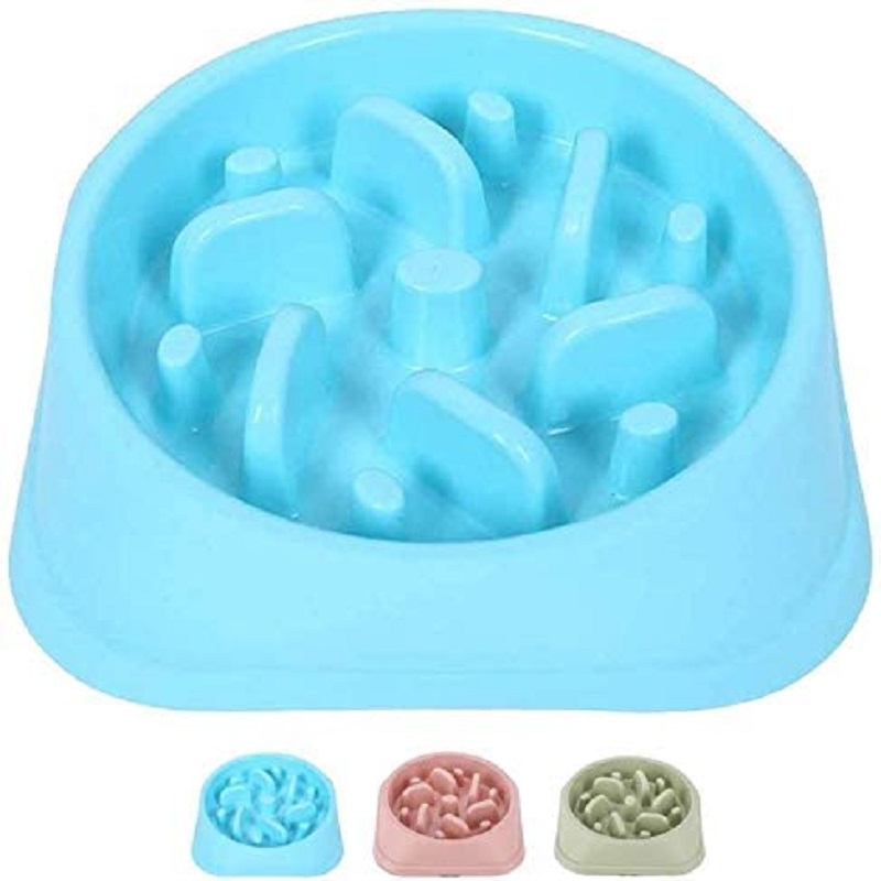 

Plastic Dog Cat Slow Food Choke-Proof Non-Slip Pet Bowl, 501 Original
