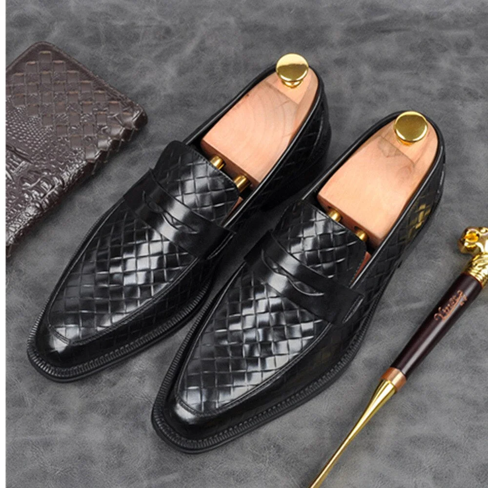 2020 New Tassels Mens Dress Shoes Leather Loafers Men Shoes Breathable Formal Wedding Shoes Herren Schuhe Zapatos De Hombre