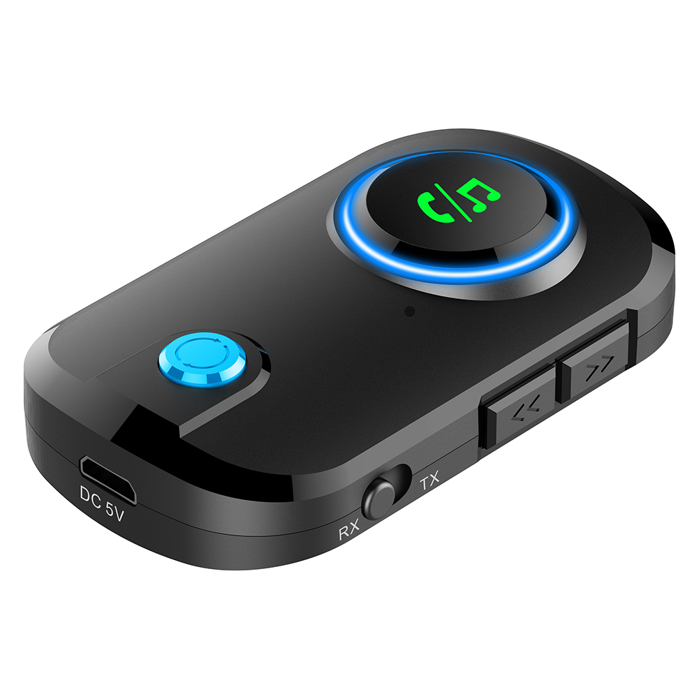 

T3 Bluetooth Audio Receiver Transmitter 3.5mm AUX Jack for Car TV Speaker, 501 Original