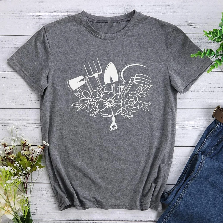 Gardening Tool Round Neck T-shirt