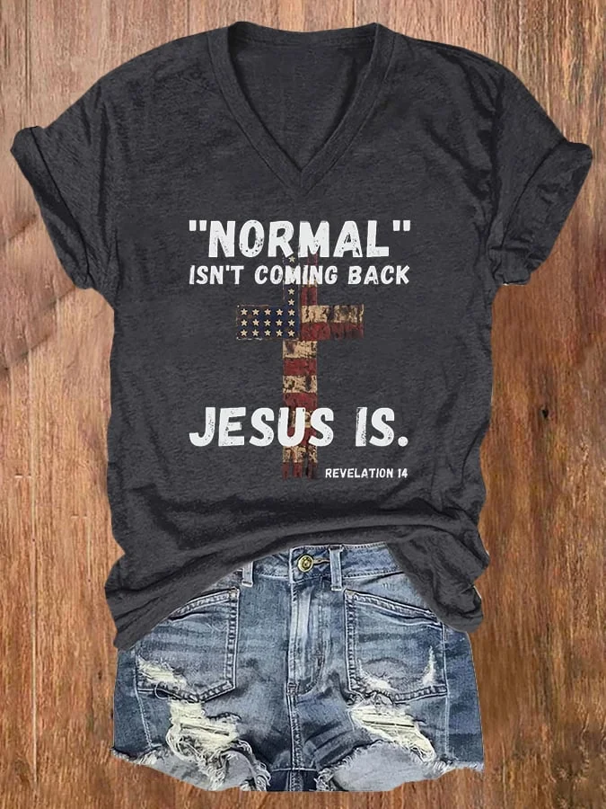 "Normal" Isn't Coming Back Printed Women's T-shirt