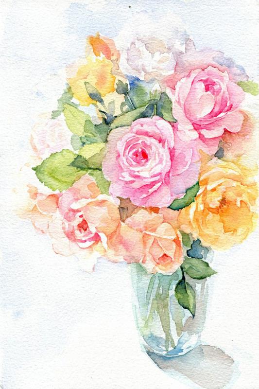 

Ink Flower – Paint By Numbers - 40*50CM, 501 Original