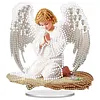 Kit d&rsquo;art en acrylique 2D plat en acrylique en losange Angel Elf bricolage d&eacute;coration int&eacute;rieure face simple