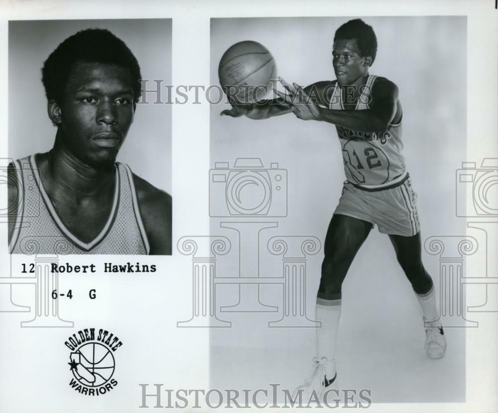 Press Photo Poster painting Robert Hawkins, Golden State Warriors - orc09404