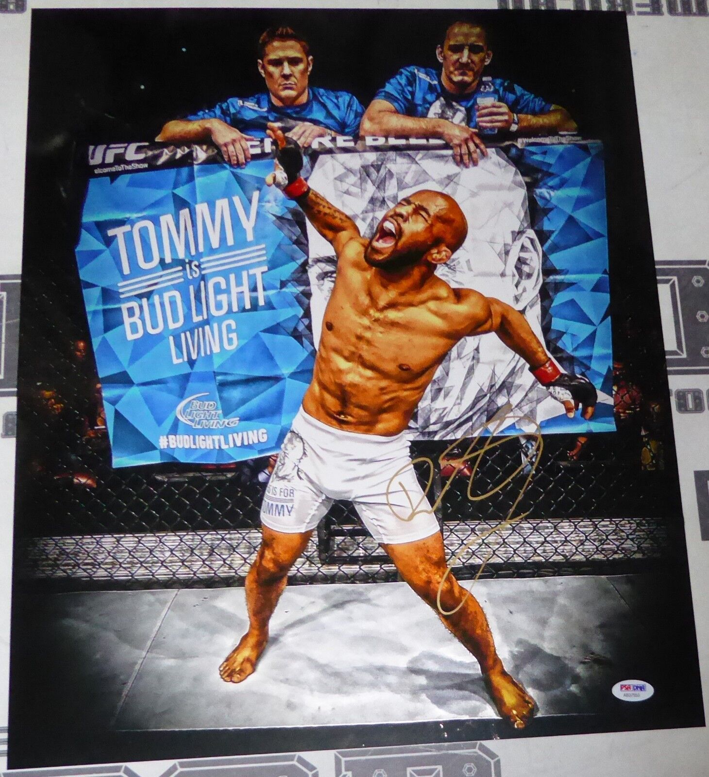 Demetrious Johnson Signed UFC 16x20 Photo Poster painting PSA/DNA COA 197 191 Picture Autograph