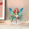 (US Only)2pcs Butterfly Fairy 2D Flat DIY Green Butterfly Fairy Hanging Diamond Art Kits