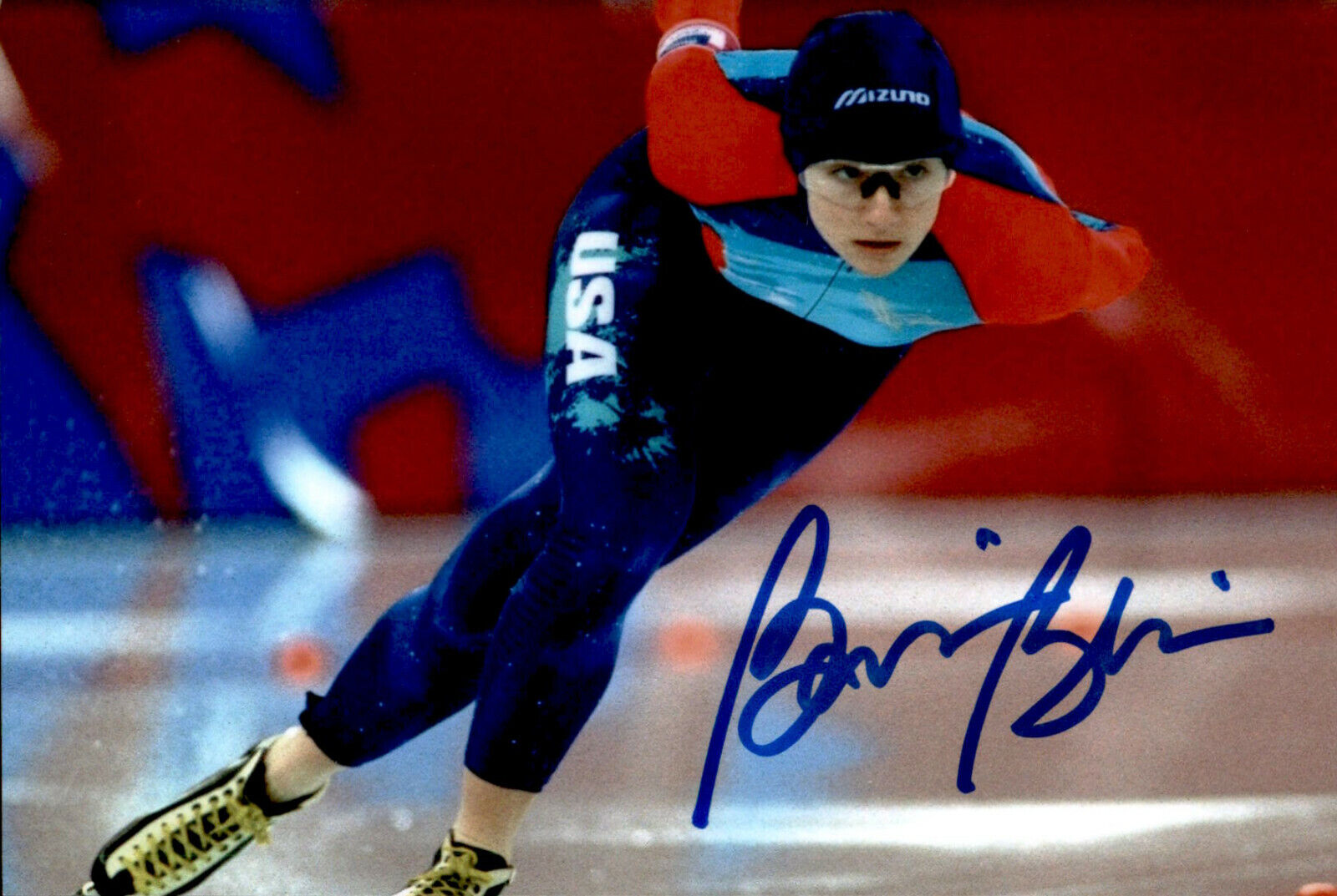 Bonnie Blair SIGNED autographed 4x6 Photo Poster painting SPEED SKATING OLYMPIC GOLD MEDALIST #5