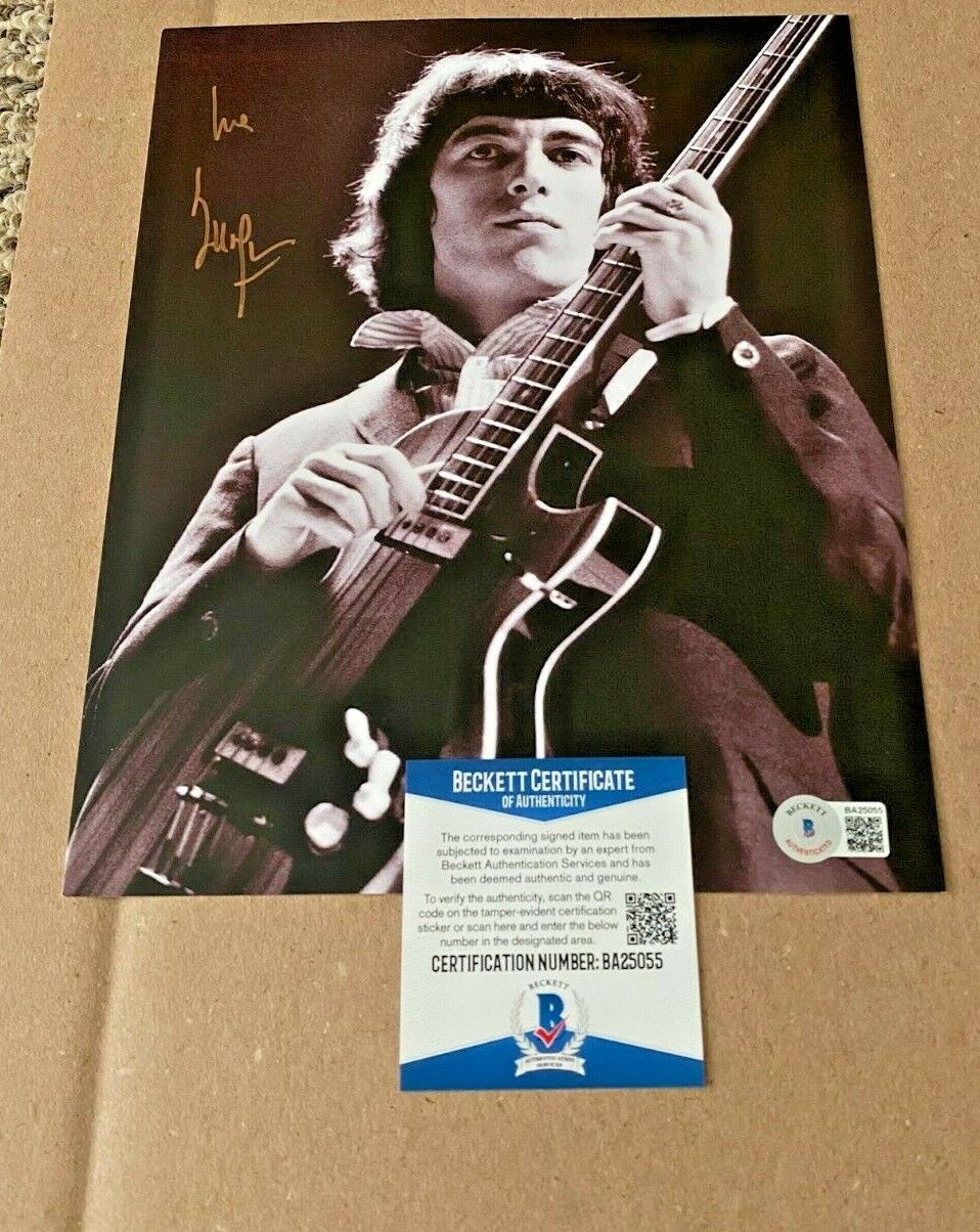 BILL WYMAN SIGNED 8X10 MUSIC Photo Poster painting BECKETT CERTIFIED BAS ROLLING STONES