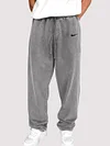 Distressed Cotton Relaxed Men's Lounge Pants