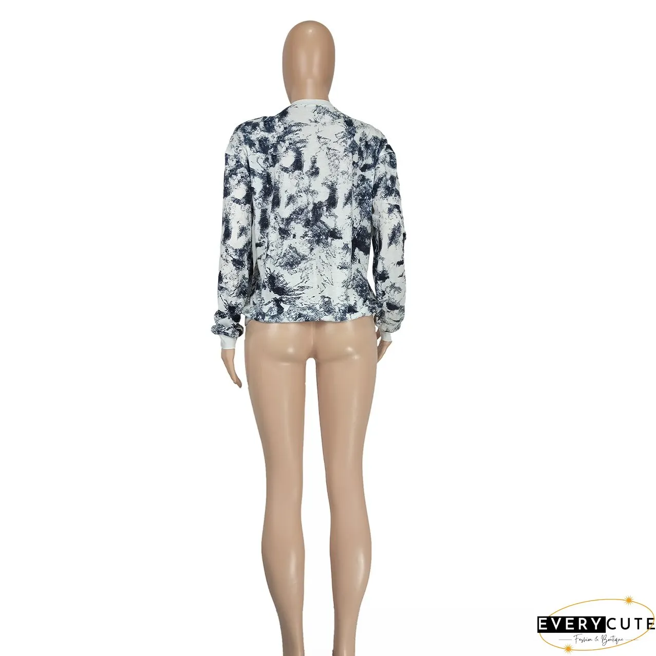 Fashion Casual Printed Long Sleeve Women's T-Shirt Women's Clothing