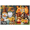 【2 pi&egrave;ces/paquet】-Thanksgiving citrouille gnome-plein diamant rond peinture-30 * 40cm