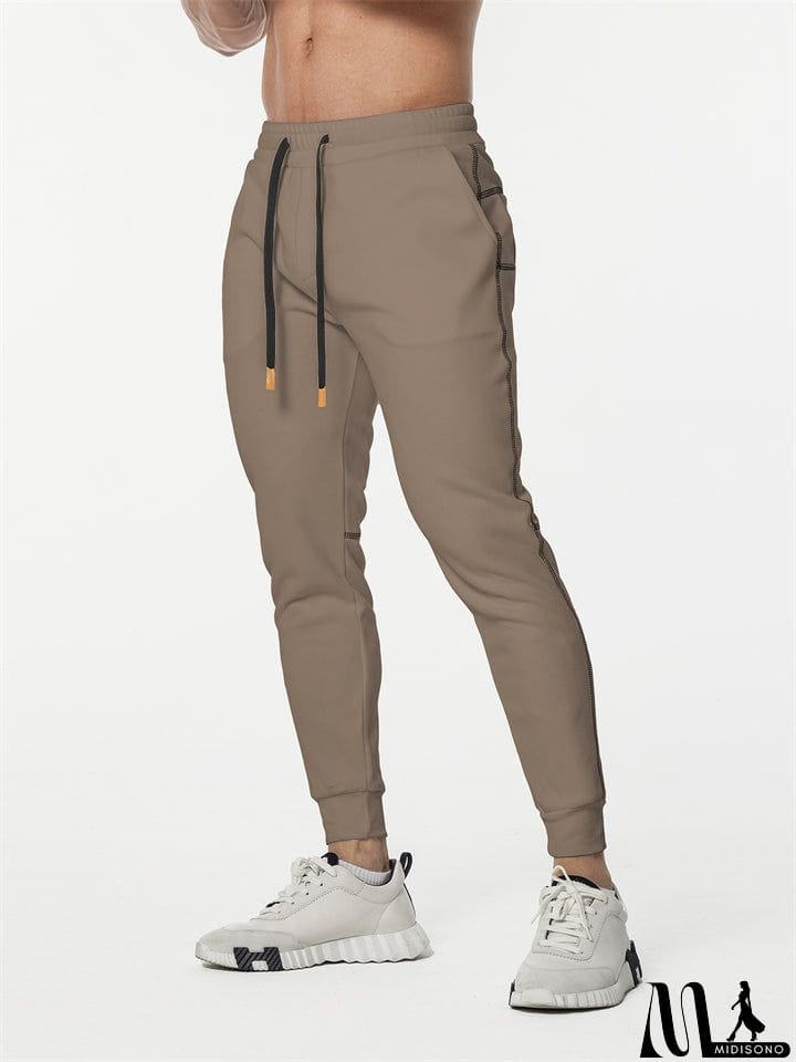 MidiSono - Male Autumn Casual Slim Fit Stretch Sweat Pants
