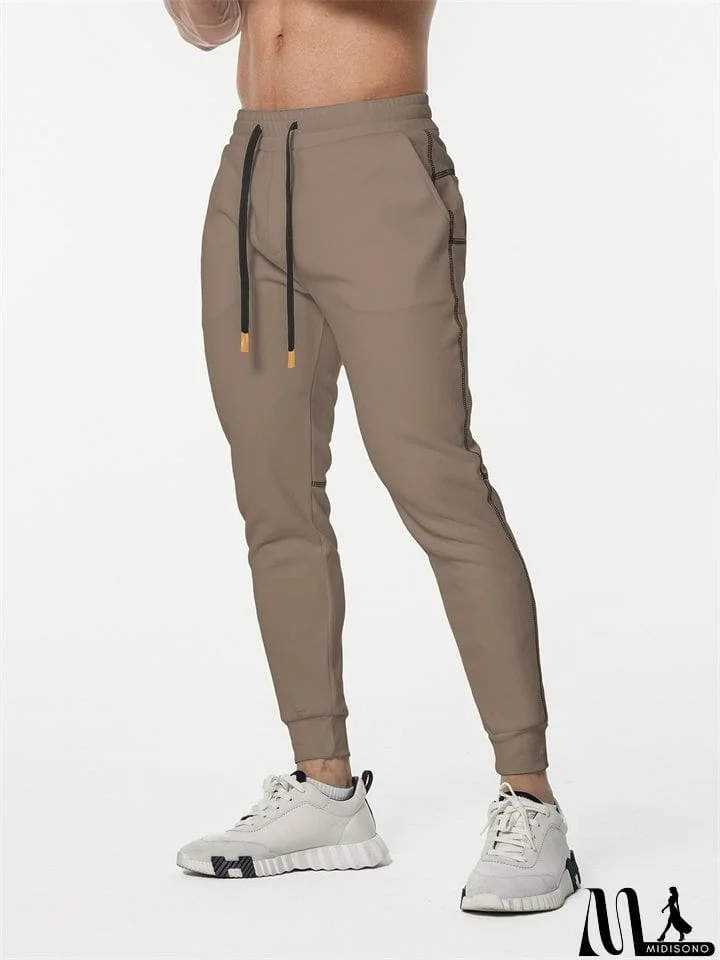 MidiSono - Male Autumn Casual Slim Fit Stretch Sweat Pants