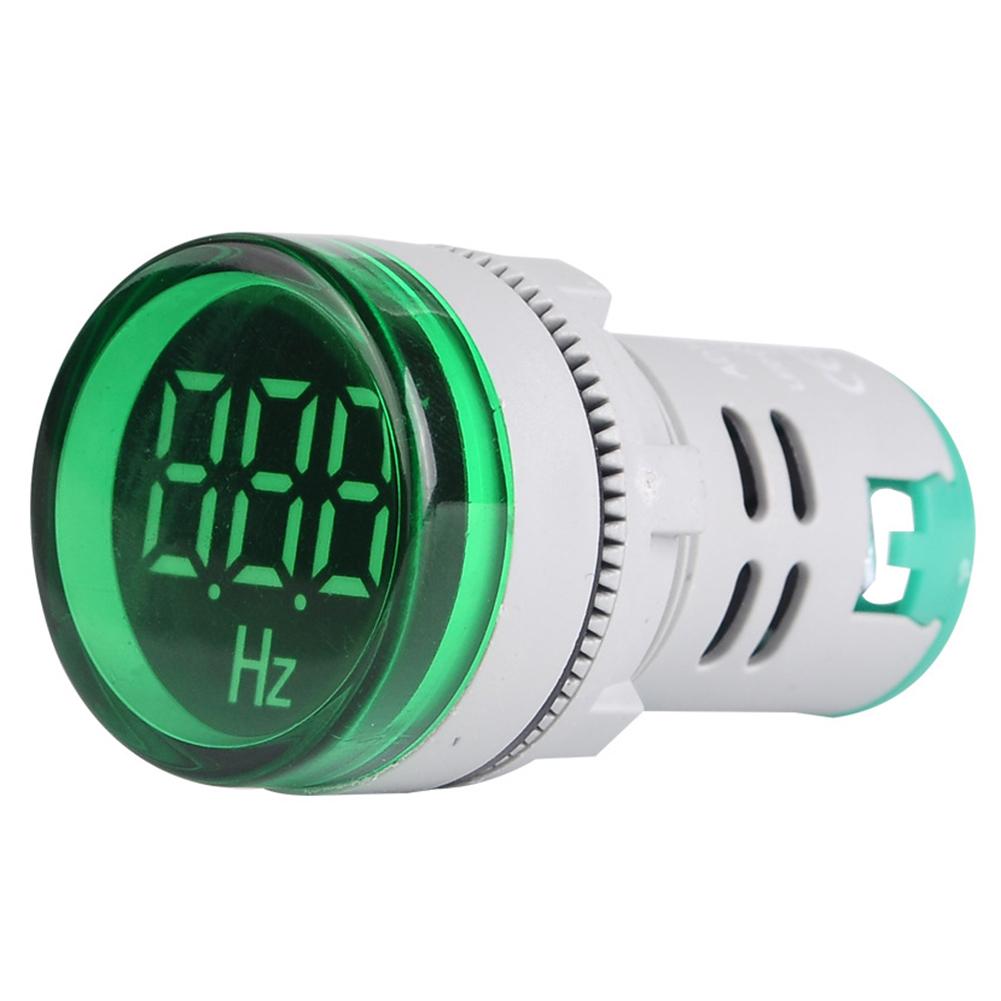 

20-75Hz Circular Digital Display Signal AC Frequency Indicator Lamp, Green, 501 Original