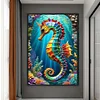 (Big Size)Seahorse - 11CT Counted Cross Stitch - 40*60cm - Animal