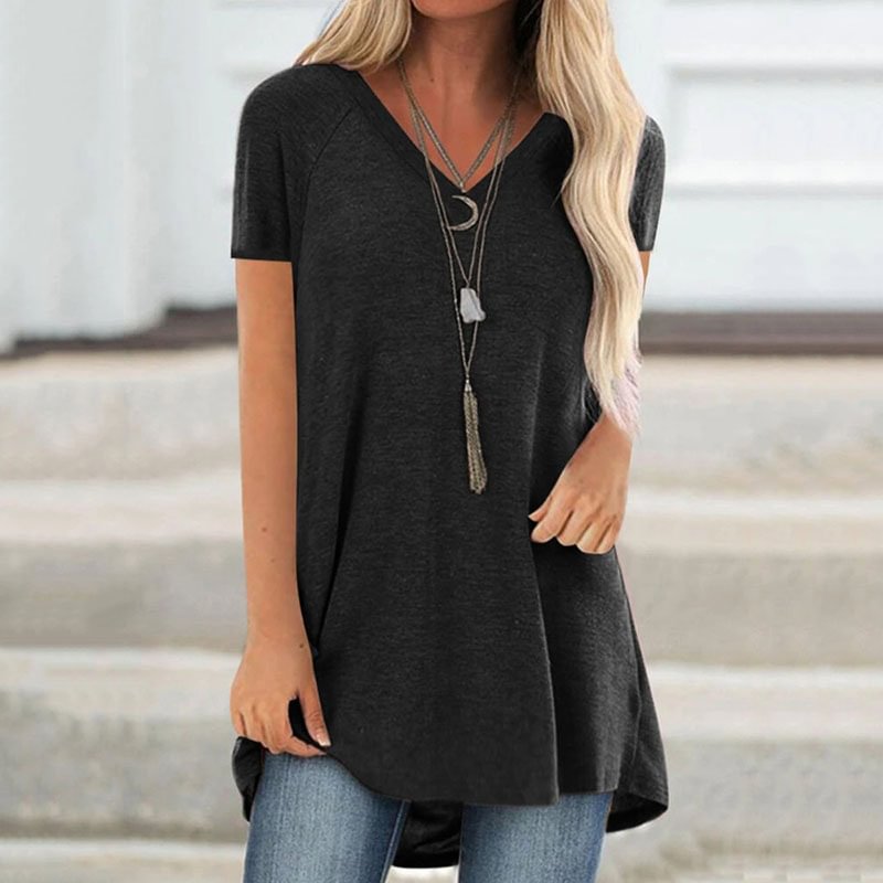 Casual Loose V-neck T-shirt