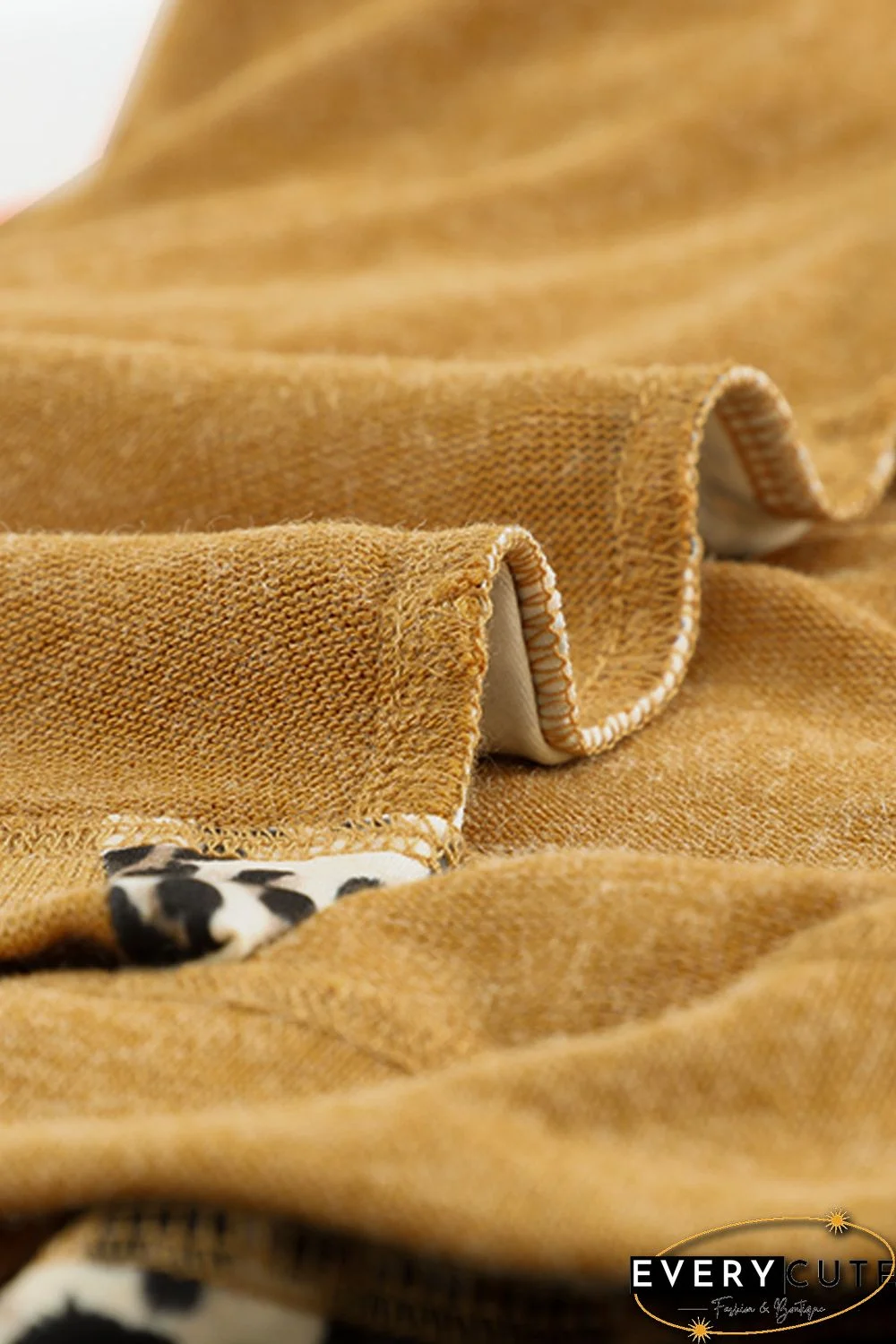 Leopard Patchwork Pullover Hoodie