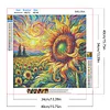 Diamond Painting-5D Full Round Drill Sunflowers(40x40cm)