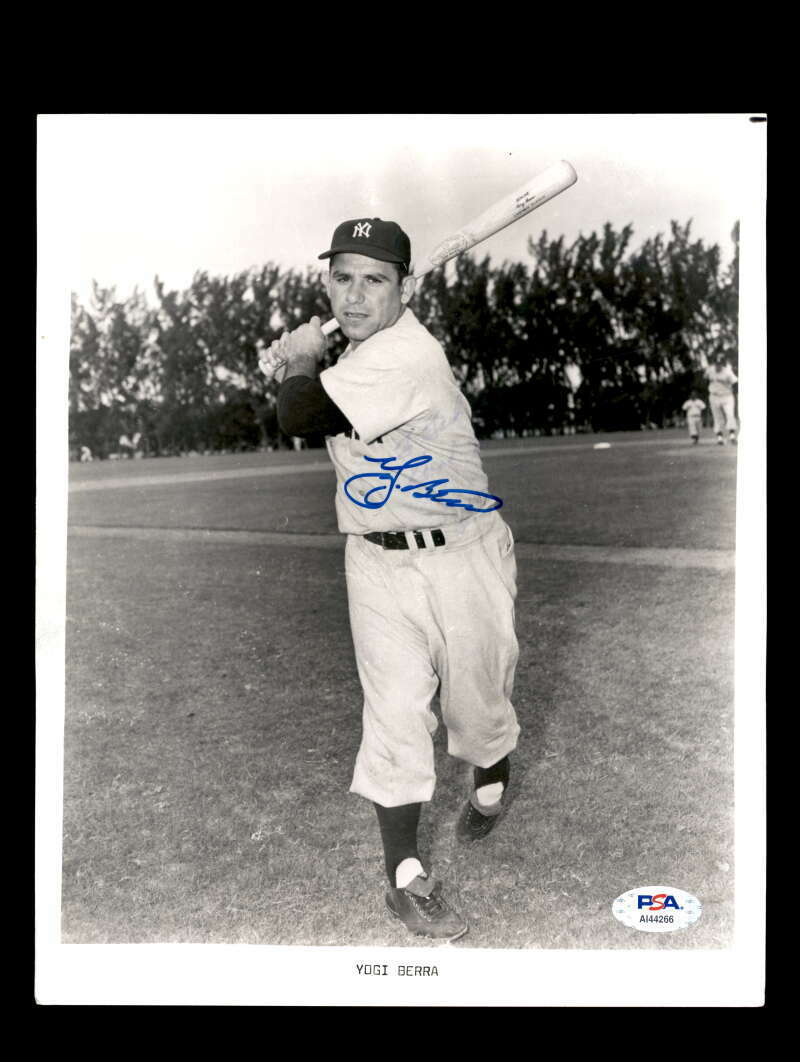 Yogi Berra PSA DNA Coa Hand Signed 8x10 Photo Poster painting Yankees Autograph