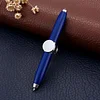 Fidget Gyro LED Light Luminous Pen Decompression Pen Metal Pen Multifunctional Student Ballpoint Pen Anti-Stress Anxiety Gift Pen