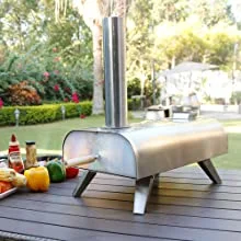 wood pellet pizza oven outdoor