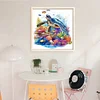 Underwater World Turtle-11CT Stamped Cross Stitch 40*40cm/15.75*15.75in