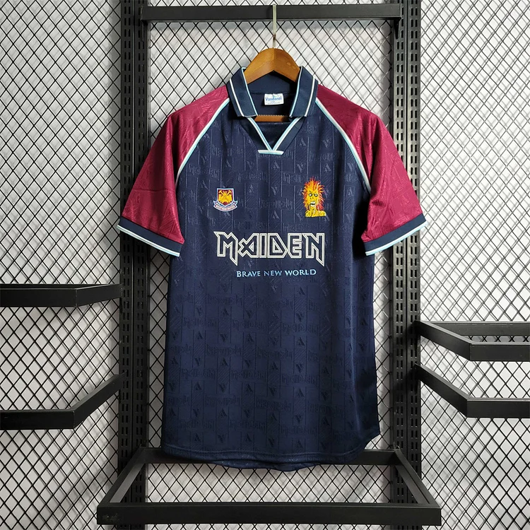 West Ham United x Iron Maiden Joint Jersey（1990/2001 Retro Jersey）