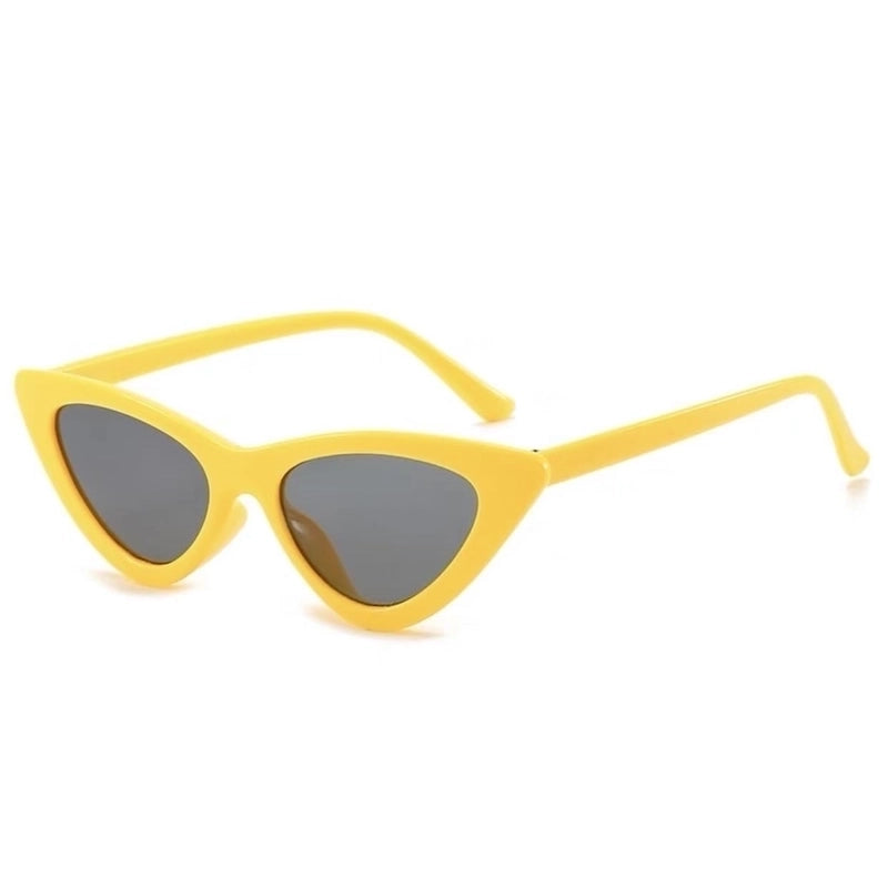 Basic Lady Minimalist Solid Color Pc Cat Eye Full Frame Women’s Sunglasses