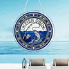 Diamond Painting Single-Sided Acrylic Fishing Pendant for Home Wall Door and Window Decoration
