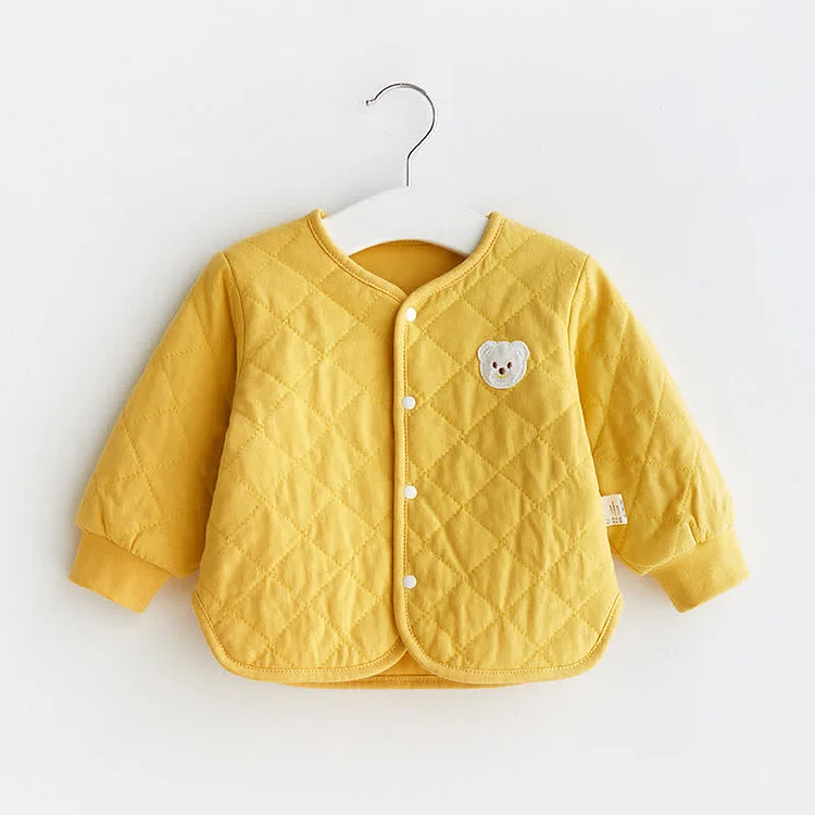Baby Embroidered Bear Crew Neck Outerwear