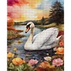 Swan - 11CT Stamped Cross Stitch 40*50cm/15.75*19.69in